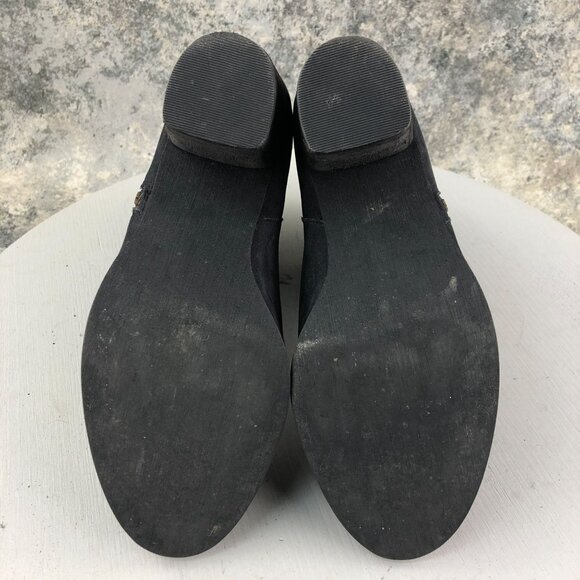 BP Women's Size 9M Trolley Black Leather High Heel Side Zip Ankle Booties Boots - Picture 10 of 15